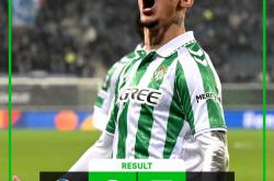 皇马客场平斯帕尔，晋级形势不明-贝蒂斯客场发挥出彩，顽强防守逆袭胜出